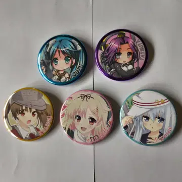 레어 칸코레 캔뱃지 5개 세트