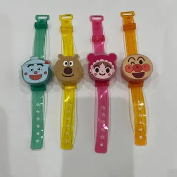호빵맨 캐릭터 손목시계 4개 세트