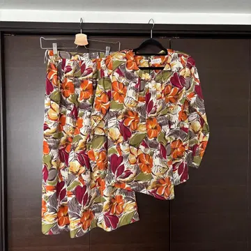 GRANJOULE 플라워 프린트 셋업