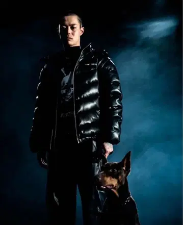 LAST NEST 가죽 다운 자켓 사이즈 M