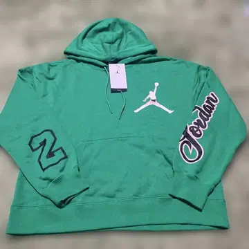 조던 그린 후드 부착 후드티 사이즈 M 미사용 새상품 택 포함