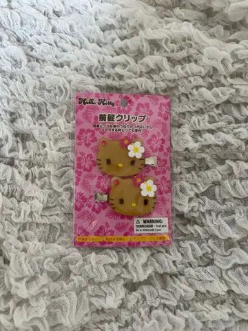 헬로키티 헤어 클립 2개 세트