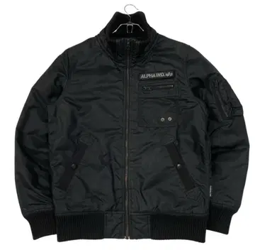 ALPHA IND. 블랙 밀리터리 자켓 MA-1