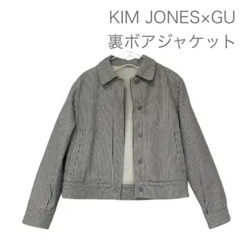 킴 존스 x GU 보아 안감 스트라이프 자켓
