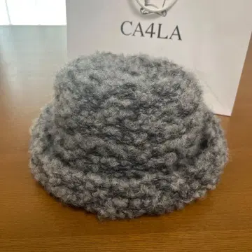 CA4LA 카시라 그레이 울 니트 모자 햇 모자