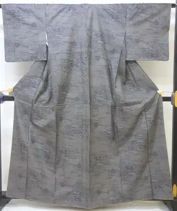 하자품 미사용 새상품급  풍경 무늬 시루렛 그레이 N71104-7