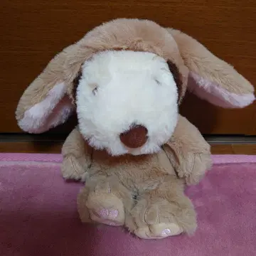 미사용 스누피 나카지마 피넛 봉제 인형 토끼 늘어진 귀