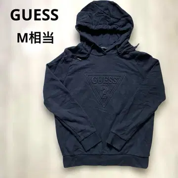 GUESS 네이비 후드티 트라이앵글 로고 S (일본 M 상당)