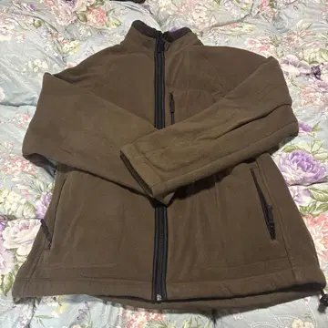 플리스 보아 자켓 다크 브라운