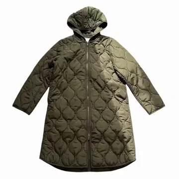 컨디션 최상 Emma Taylor 퀼팅 푸드코트 카키 아우터 L