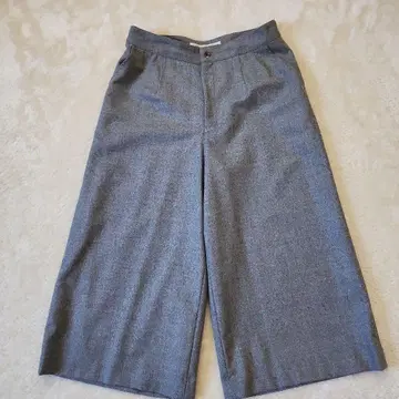 Mademoiselle NON NON 그레이 울 팬츠 사이즈 42