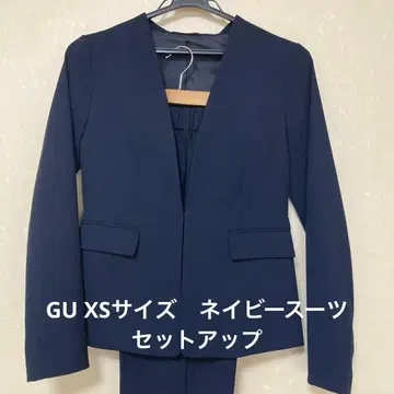 GU 네이비 컬러 수트 xs 셋업