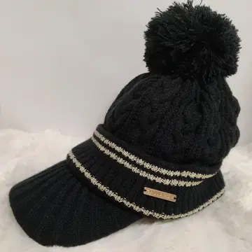 캘러웨이 블랙 니트 캡 폼폼 포함