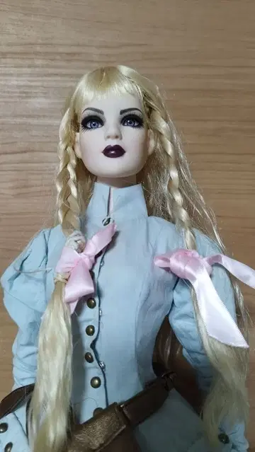 금발 뜨개질 머리 인형용 가발만