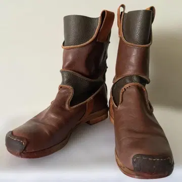 Kyoji Maruyama 부츠 가죽 신발 브라운 쿄지마루야마