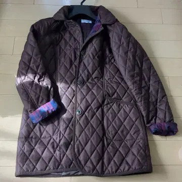 McGREGOR 빨간색 브라운 계열 퀼팅 코트