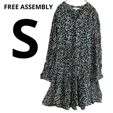 새상품급 FREE ASSEMBLY [ S ] 꽃무늬 미니 원피스