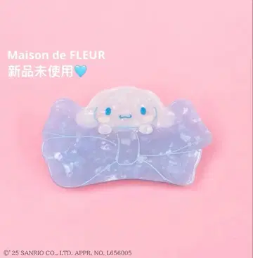 메종 드 플뢰르 산리오 콜라보 시나모롤 헤어 클립 바나나 액세서리