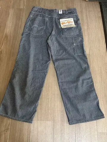 미사용 새상품 EDWIN 페인터 스트라이프 바지 남성용 사이즈 X L