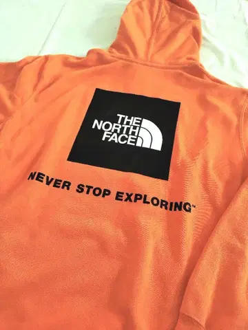 THE NORTH FACE 오렌지 후드티