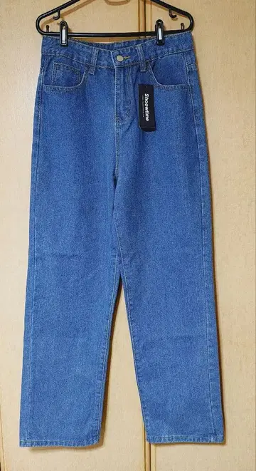 미사용 택 포함 Shoowtime 빈티지 워시 와이드 데님 팬츠