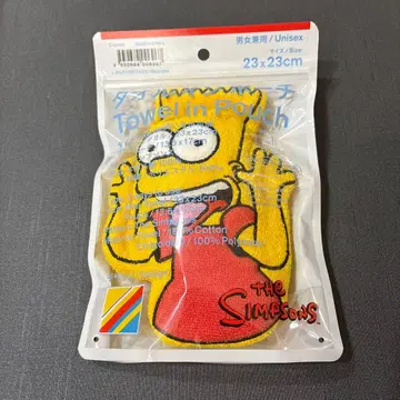 훼미리마트 한정판 더 심슨 타월 인 파우치 23 x 23cm