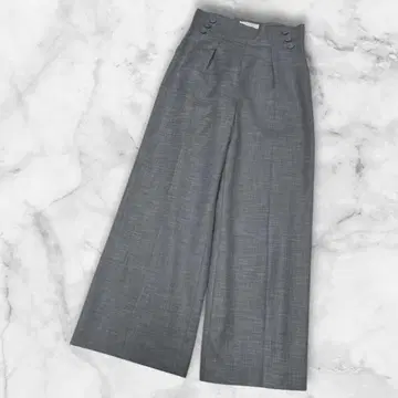 CELFORD 그레이 와이드 팬츠 사이즈 36