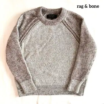 랙앤본 믹스 니트 풀오버