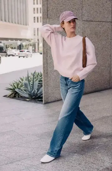 [미사용 새상품] 소프트 니트 스웨터 핑크