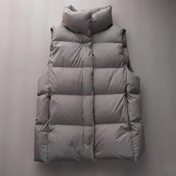 UNIQLO 파우더 소프트 다운 베스트 베이지 S