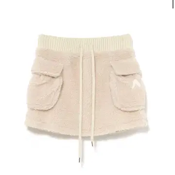 andmary 플러피 집업 재킷 미니 스커트