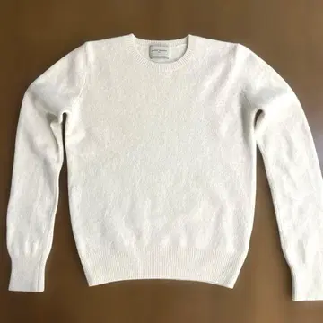 UNITED ARROWS 울&캐시미어 혼방 크루넥 니트 아이보리