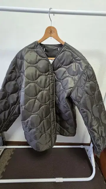 로스코 카키 밀리터리 L 퀼팅 자켓 이너 자켓