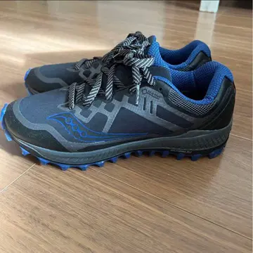 Saucony Peregrine 트레일 러닝화 블랙/파랑