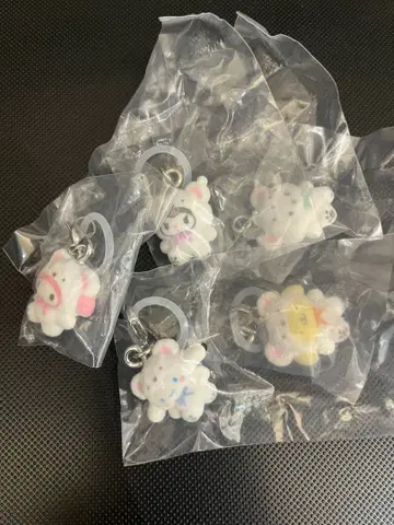 산리오 메지루시 액세서리 후와후와 스노우 5세트 [키티 외]