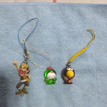 원피스 헬로키티 초코볼 3종 스트랩 세트