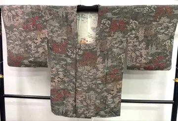 도진 코트 크레이프 원단 형염 (깃털 안감 겐지 이야기)