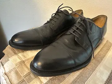 블랙 가죽 드레스 슈즈 스트레이트 팁 [ 28.0cm ]