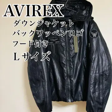 [ 인기 ] AVIREX 다운 자켓 L 사이즈 후드 부착