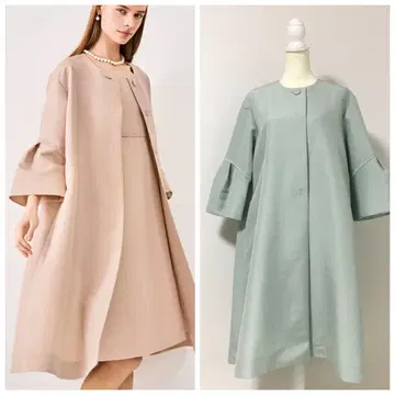 신상 새상품급 23만 엔 FOXEY 폭시 실크 현행 코트 아우터