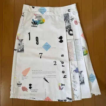 adidas 여성용 플리츠 스커트 화이트 S 사이즈