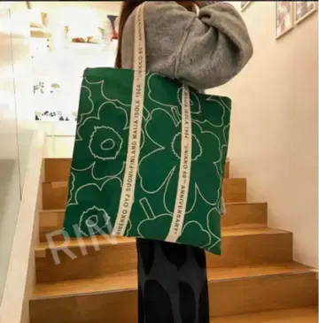 [ 미사용 새상품 ] 마리메꼬 에코백 숄더 타입/GREEN