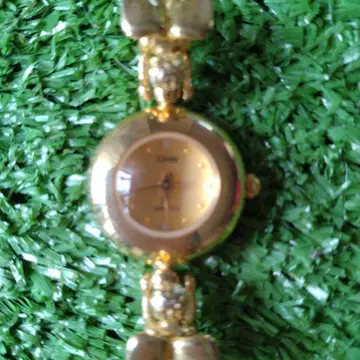 CHW 골드 아날로그 손목시계 쿼츠