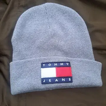 남녀 공용, 한정품 타미 TOMMY JEANS 그레이 니트 모자