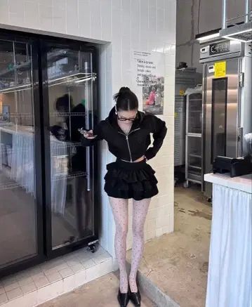 Kirakira 프릴 퀼로트 미니 스커트