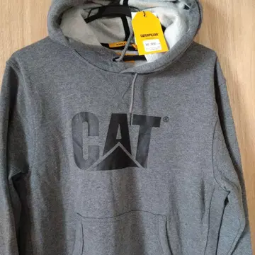 미사용 새상품 S 사이즈 속기모 CAT 그레이 후드티 후드 부착