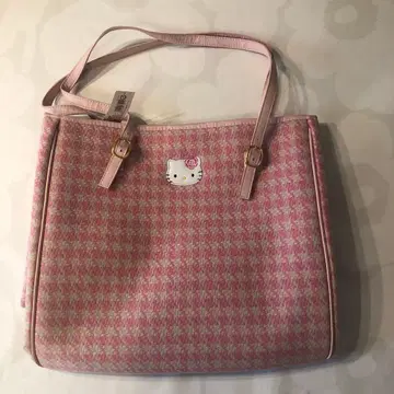 새상품 헬로키티 산리오 하운드투스 체크 패턴 가방 2001년