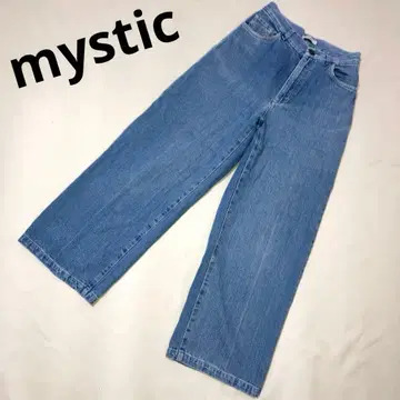 mystic 미스틱 와이드 데님 팬츠 청바지 라이트 블루 S
