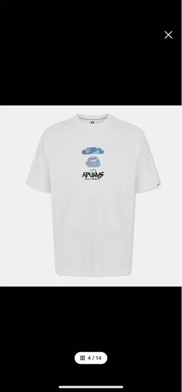 AAPE 화이트 T셔츠 M사이즈