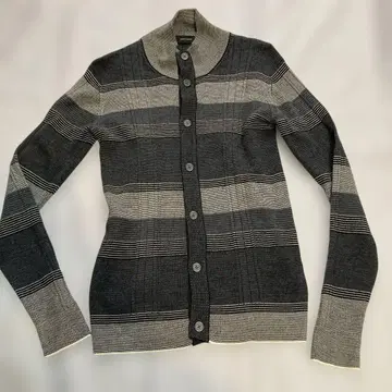 JOSEPH HOMME 그레이 계열 스트라이프 가디건